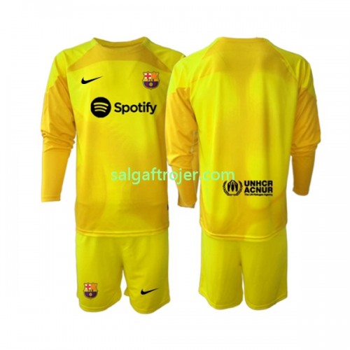 FC Barcelona Fodboldtrøjer Målmand Børn 4. sæt 2022/23 Langærmet FC Barcelona Fodboldtrøjer Målmand Børn 4. sæt 2022/23 Langærmet